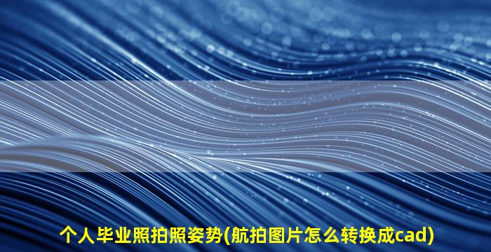 个人毕业照拍照姿势(航拍图片怎么转换成cad)